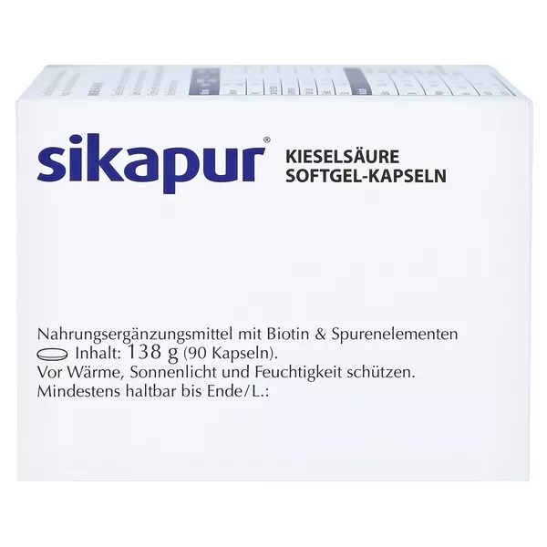 sikapur Kieselsäure Softgel-Kapseln, 90 St.