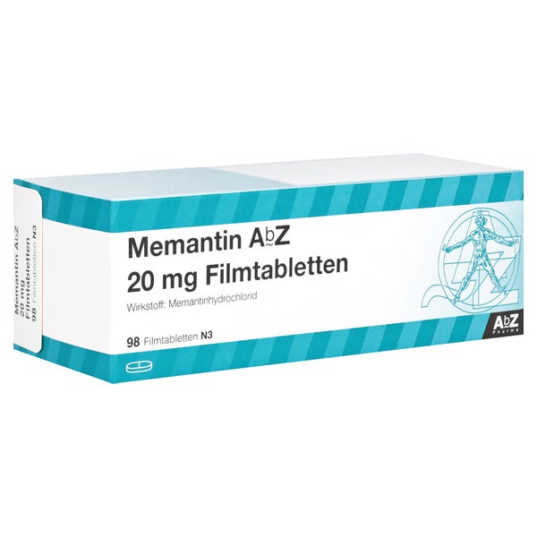 Memantin AbZ 20 mg Filmtabletten 98 St