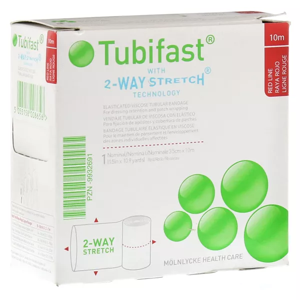 Tubifast 2-way Stretch 3,5 cmx10 m rot 1 St