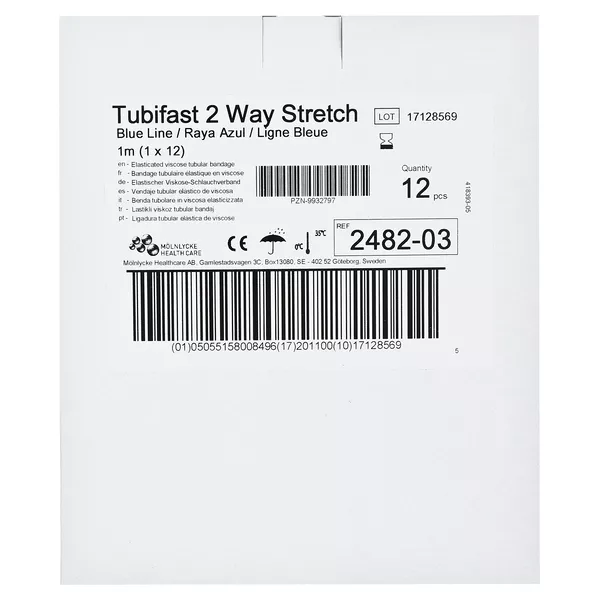 Tubifast 2-way Stretch 7,5 cmx1 m blau 12 St