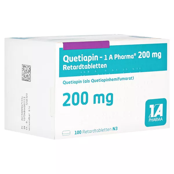 QUETIAPIN-1A Pharma 200 mg Retardtabletten 100 St