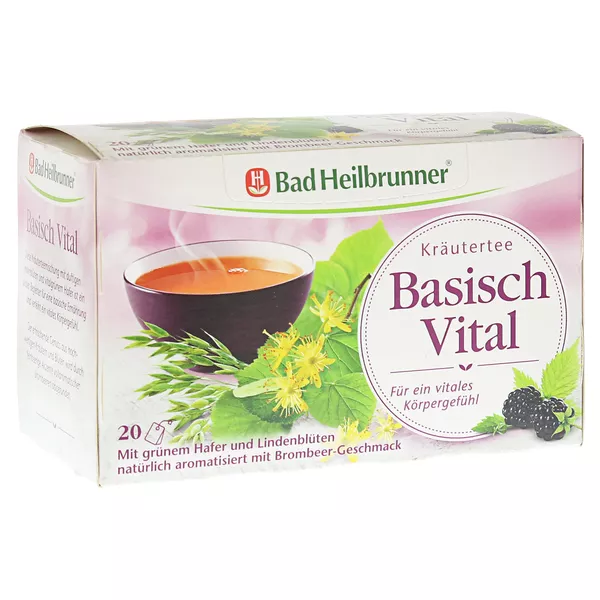 BAD Heilbrunner Kräutertee Basisch Vital 20X2,0 g
