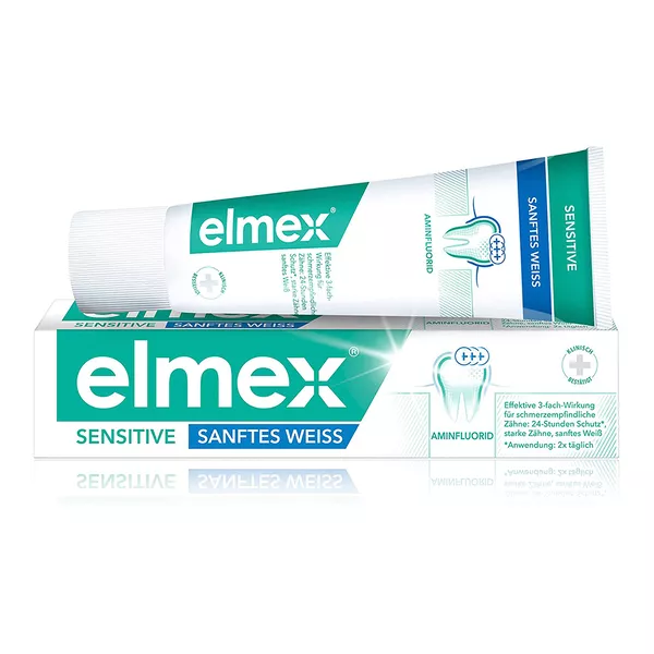 elmex Zahnpasta Sensitive Sanftes Weiss 75 ml