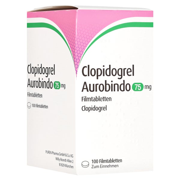 CLOPIDOGREL Aurobindo 75 mg Filmtabletten 100 St