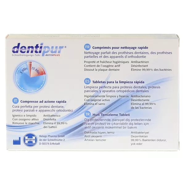 Dentipur Schnellreinigungs-tabletten 30 St