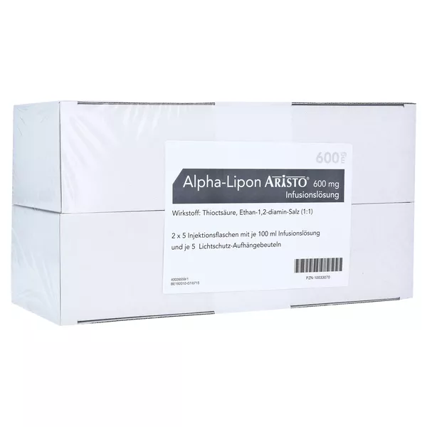 Alpha Lipon Aristo 600 mg Infusionslösun 10X100 ml