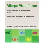 Allergo-vision sine 0,25 mg/ml 10X0,4 ml