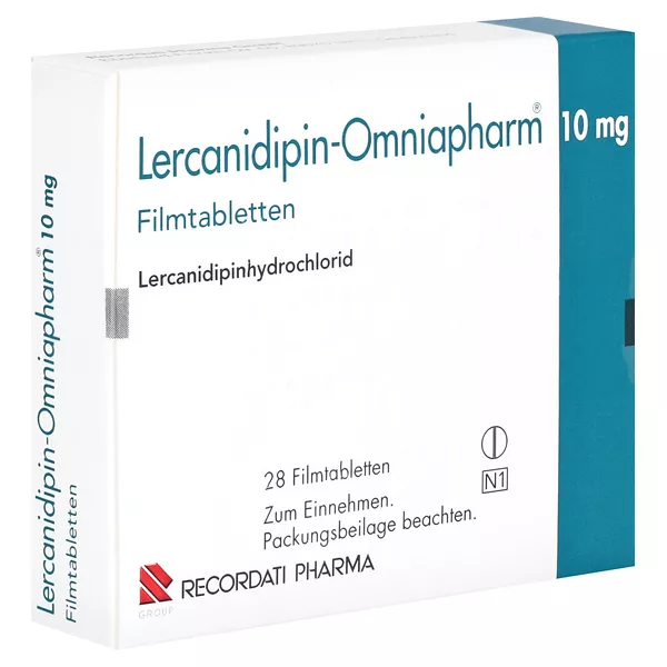 LERCANIDIPIN Omniapharm 10 mg Filmtabletten 28 St