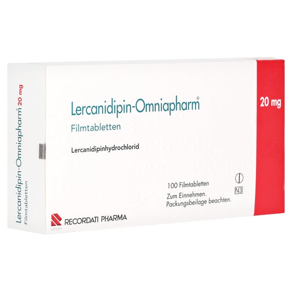 LERCANIDIPIN Omniapharm 20 mg Filmtabletten 100 St