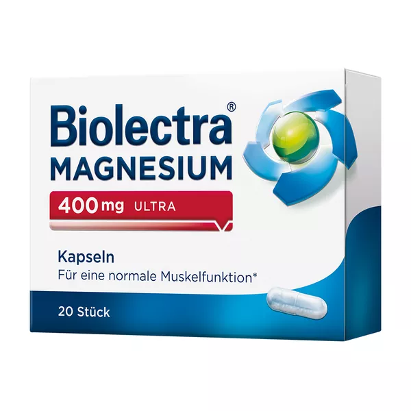 Biolectra MAGNESIUM 400 mg ultra Kapseln 20 St