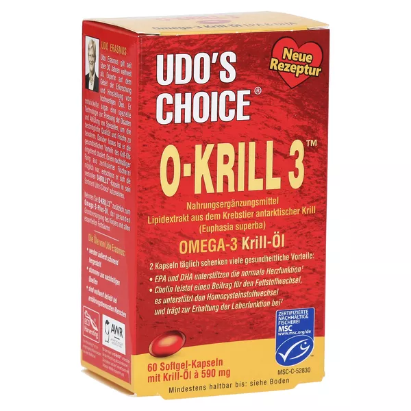 O Krill3 Omega-3 Krill-Öl Kapseln