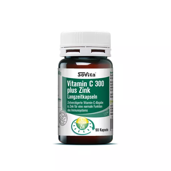Sovita Vitamin C 300 plus Zink Langzeitkapseln, 90 St.