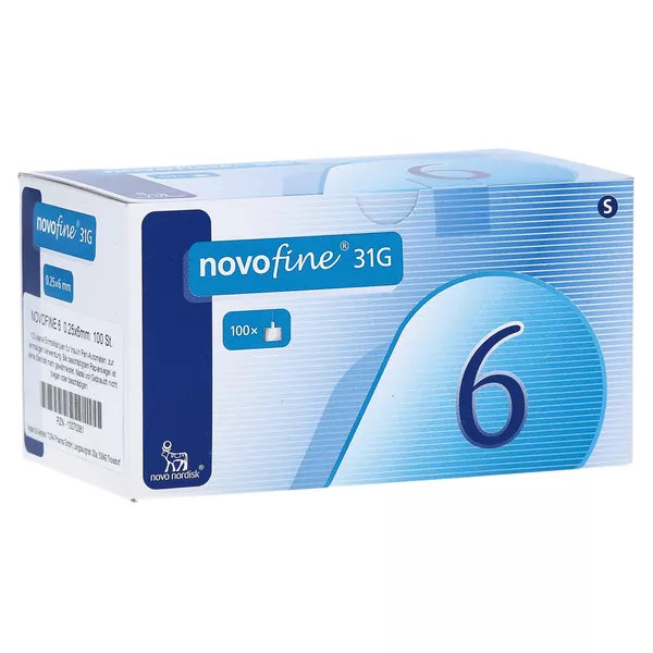 Novofine 6 Kanülen 0,25x6 mm