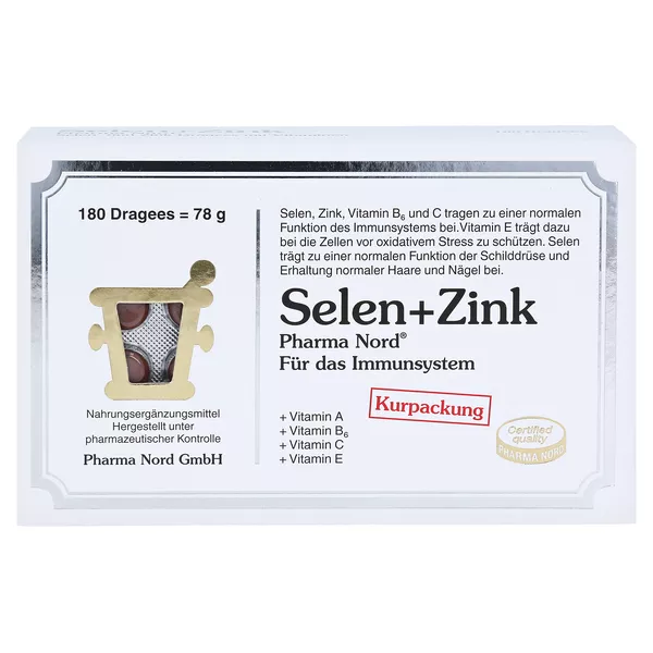 Selen+zink Pharma Nord Dragees 180 St