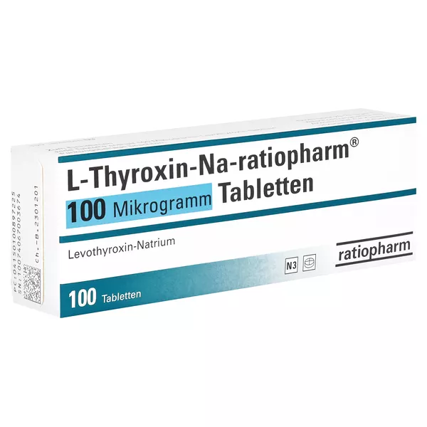 L-THYROXIN-Na-ratiopharm 100 Mikrogramm Tabletten 100 St