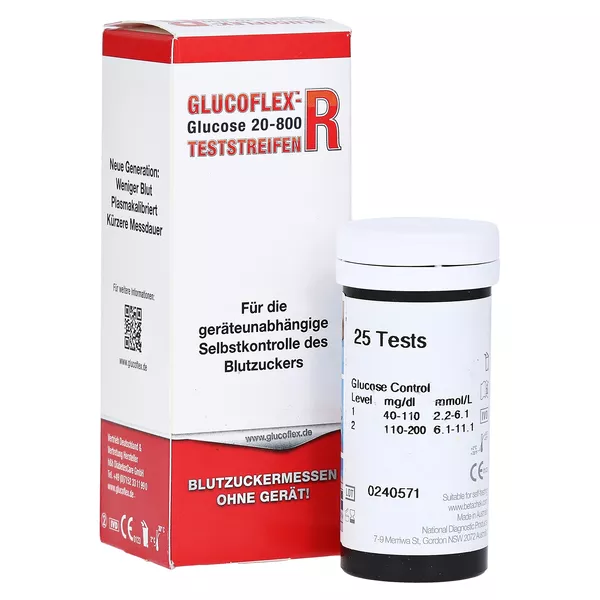 Glucoflex R Glucose Teststreifen