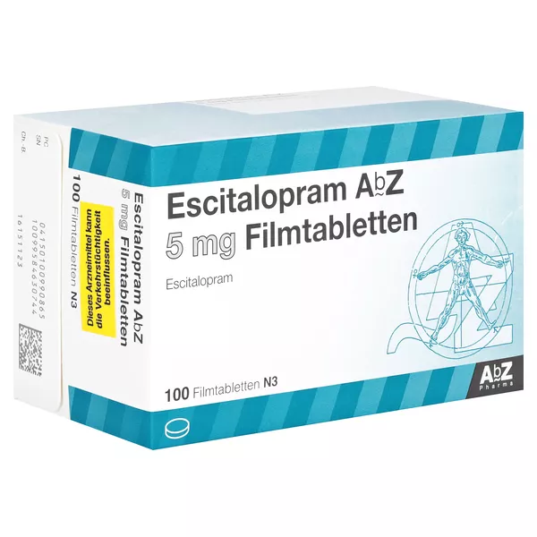 Escitalopram AbZ 5 mg Filmtabletten, 100 St.