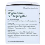 Sidroga Magen-darm-beruhigungstee Filter 20X2,0 g