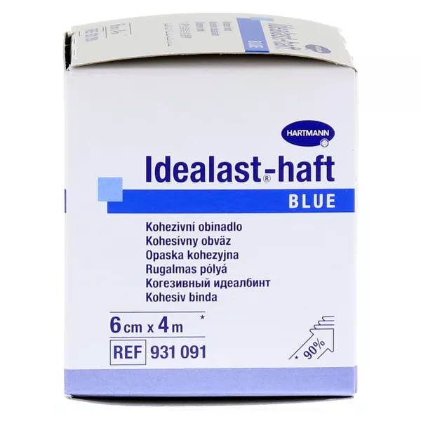 Idealast-haft color Binde 6 cm x 4 m blau, 1 St.