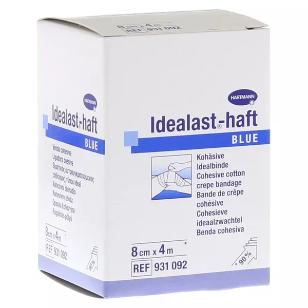 Idealast-haft color Binde 8 cm x 4 m blau 1 St