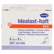 Idealast-haft color Binde 4 cm x 4 m rot 1 St