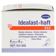 Idealast-haft color Binde 4 cm x 4 m rot 1 St