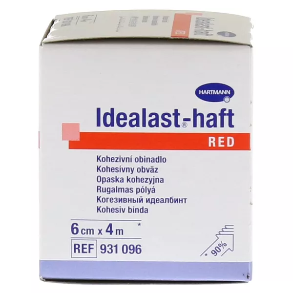 Idealast-haft color Binde 6 cm x 4 m rot 1 St