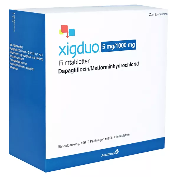 Xigduo 5 Mg/1000 mg Filmtabletten 196 St