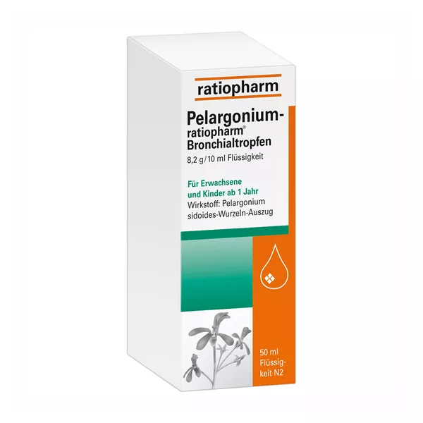 Pelargonium ratiopharm Bronchialtropfen 50 ml