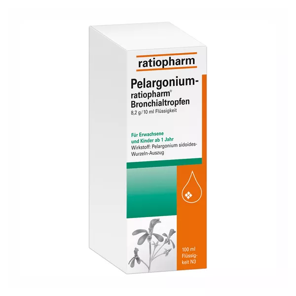 Pelargonium ratiopharm Bronchialtropfen 100 ml