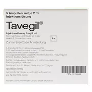Tavegil Injektionslösung 2 mg/2 ml Ampul 5X2 ml