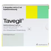 Tavegil Injektionslösung 2 mg/2 ml Ampul 5X2 ml