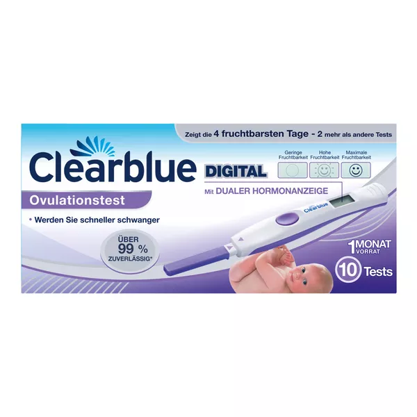 Clearblue Digital Ovulationstest 2.0, 10 St.