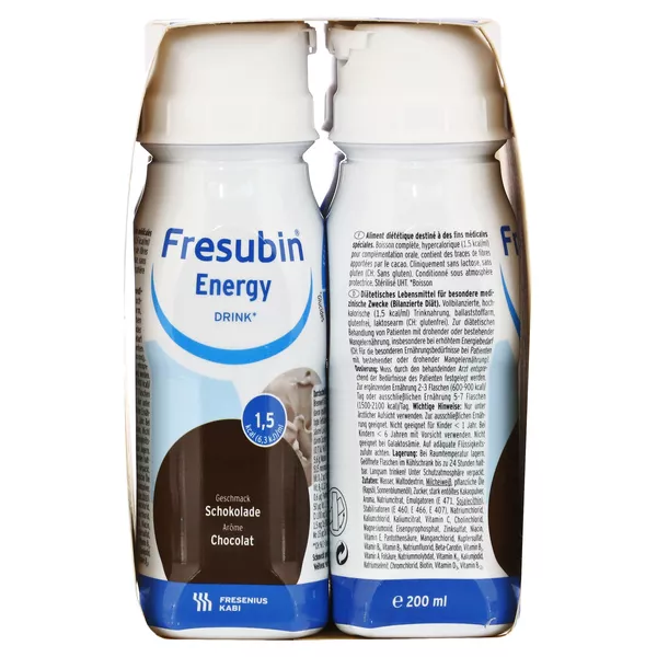 Fresubin Energy Drink Schokolade Trinkfl, 4 x 200 ml