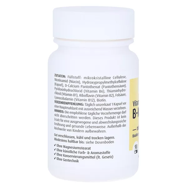 Vitamin B Komplex Kapseln hochdosiert mit Biotin 90 St