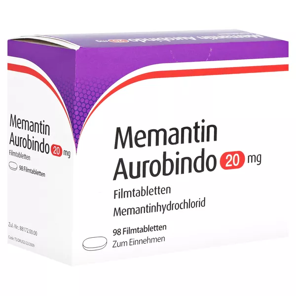 Memantin Aurobindo 20 mg Filmtabletten 98 St