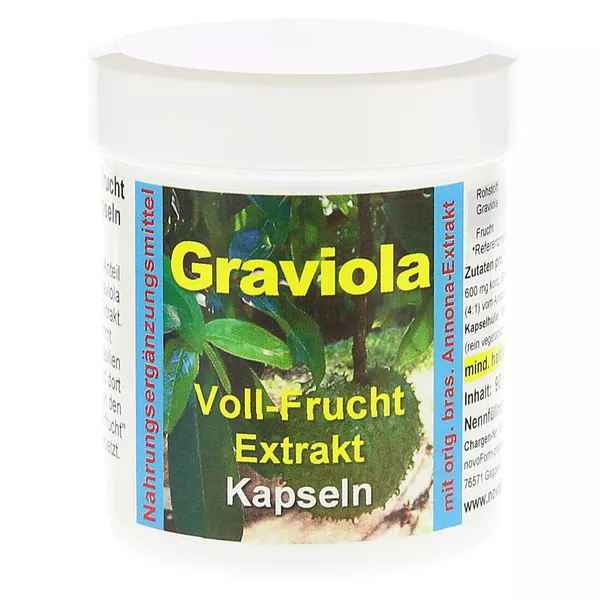 Graviola Vollextrakt 600 mg Kapseln 90 St