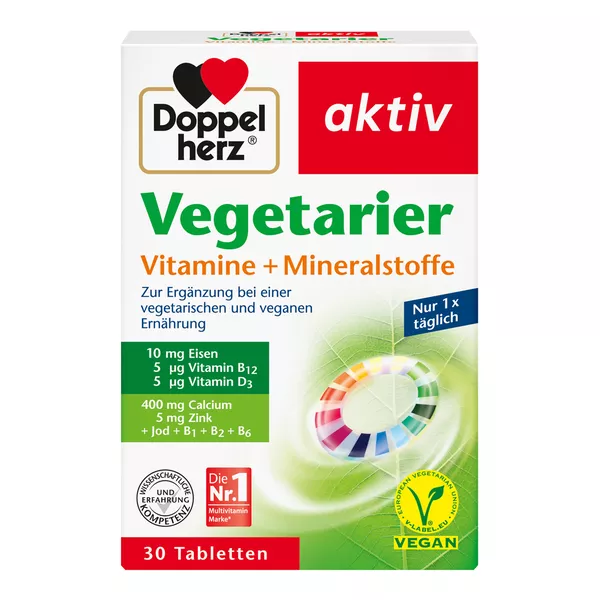 Doppelherz aktiv Vegetarier Vitamine + Mineralstoffe 30 St