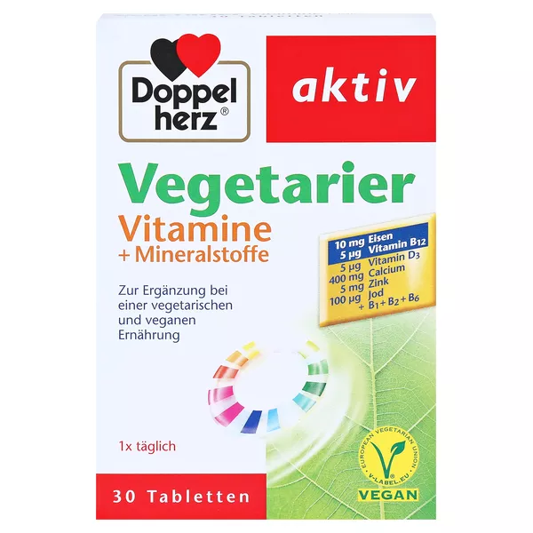 Doppelherz aktiv Vegetarier Vitamine + Mineralstoffe 30 St