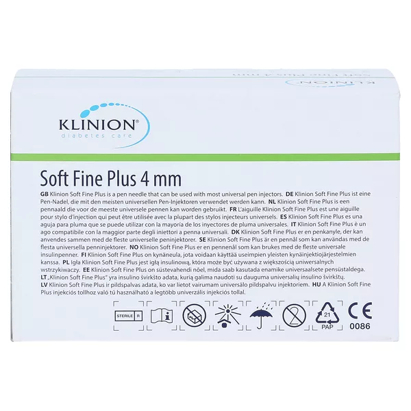 Klinion Soft fine plus Pen-Nadeln 0,23x4 110 St