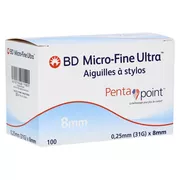 BD Micro-fine Ultra Pen-Nadeln 0,25x8 mm, 100 St.