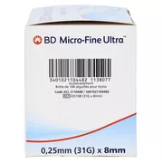 BD Micro-fine Ultra Pen-Nadeln 0,25x8 mm, 100 St.