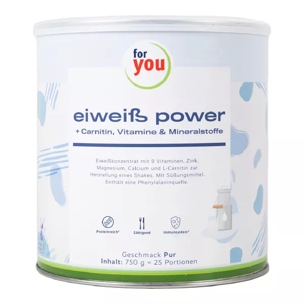 for you eiweiß power pur, 750 g