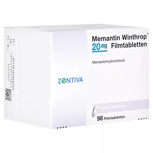 Memantin Winthrop 20 mg Filmtabletten, 98 St.