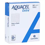 Aquacel Extra 5x5 cm Verband, 10 St.