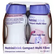 Nutrinidrink Compact Multifibre Erdbeere 4X125 ml