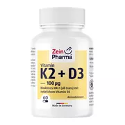 Vitamin K2 und D3 Kapseln hochdosiert, 60 St.