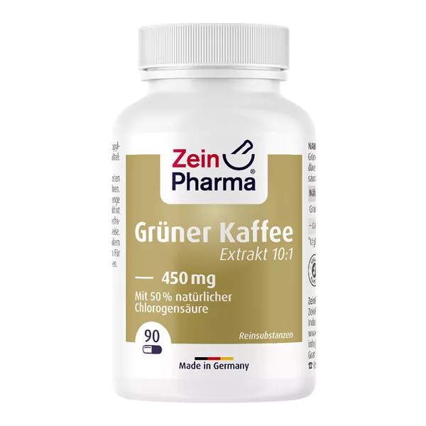 Grüner Kaffee Kapseln Extrakt 450 mg 90 St