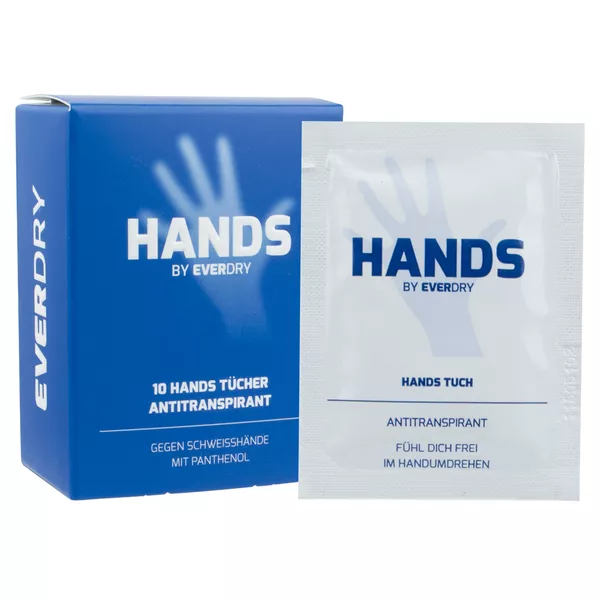 EVERDRY Antitranspirant Hands Tücher 10 St