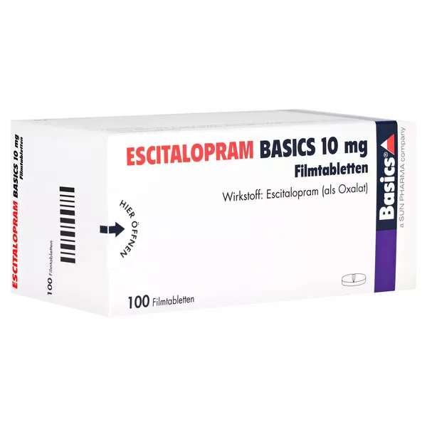 Escitalopram Basics 10 mg Filmtabletten 100 St